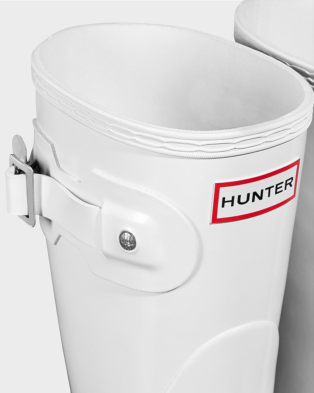 Botas De Cortas Hunter Mujer Blancas Original Gloss 791320-ELG